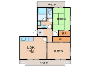 コ－ポ堀の物件間取画像